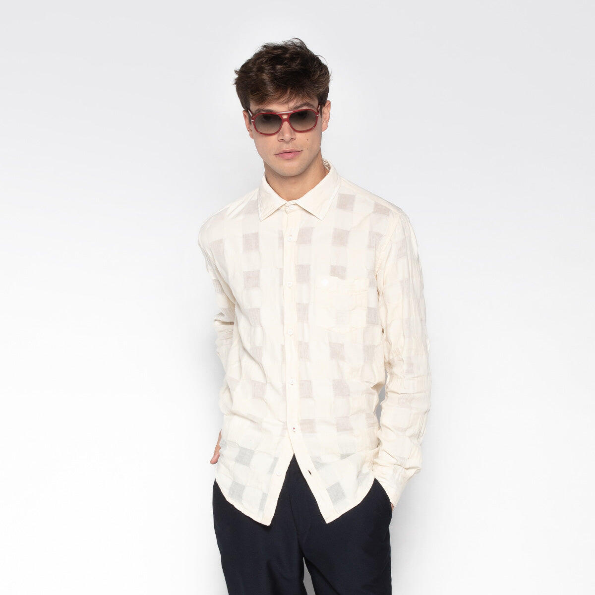Camicia Charles a maniche lunghe a quadri 2/5