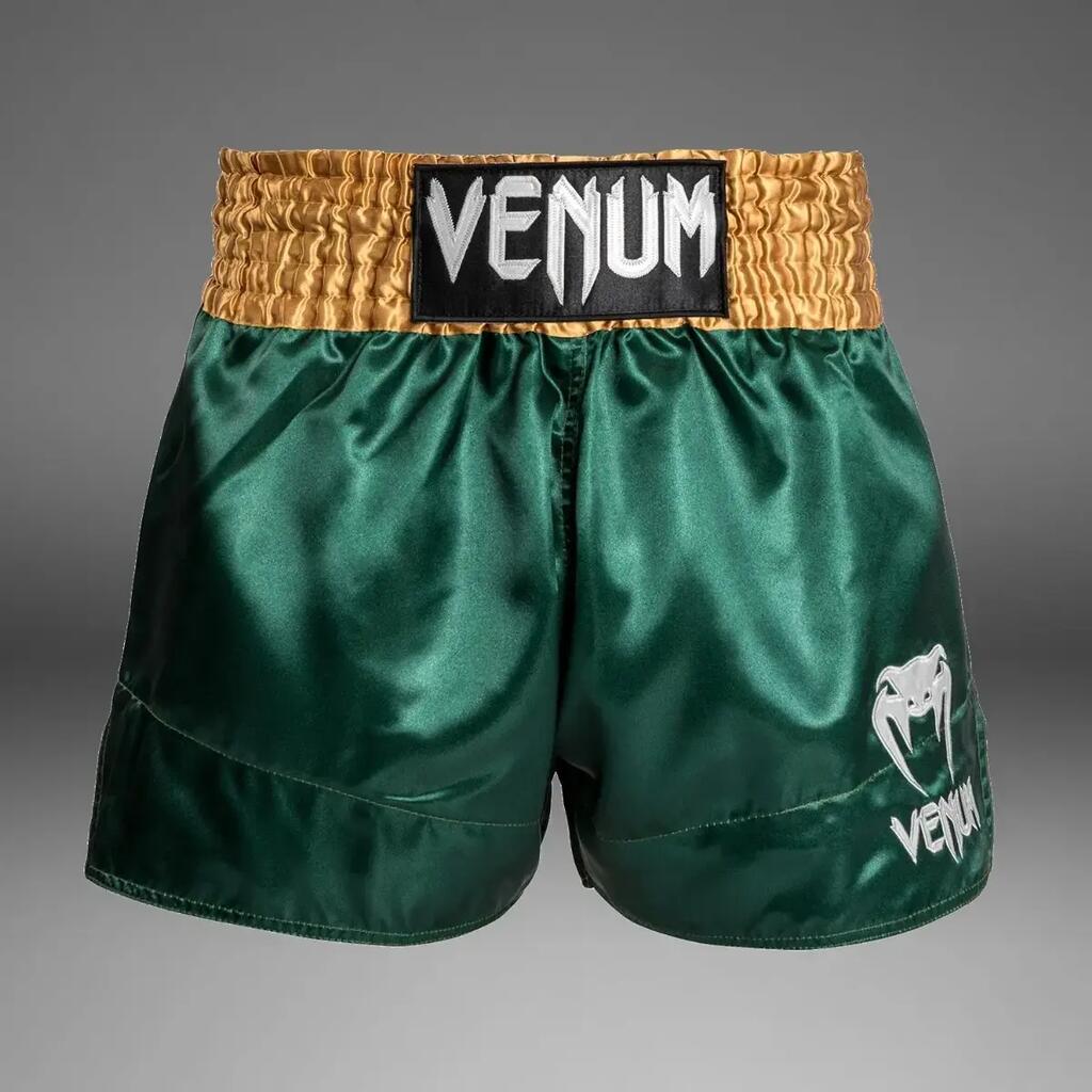 Venum Classic Muay Thai Shorts Green/Gold S