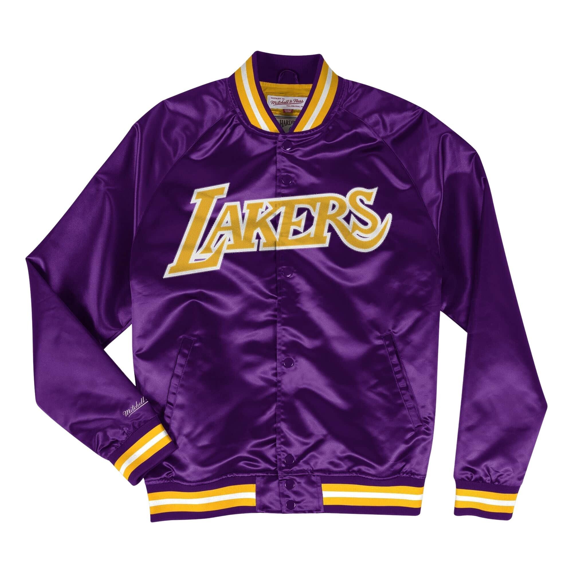Mitchell & Ness - Veste Lightweight Satin Los Angeles Lakers - Veste - Violet - 38 S - Decathlon