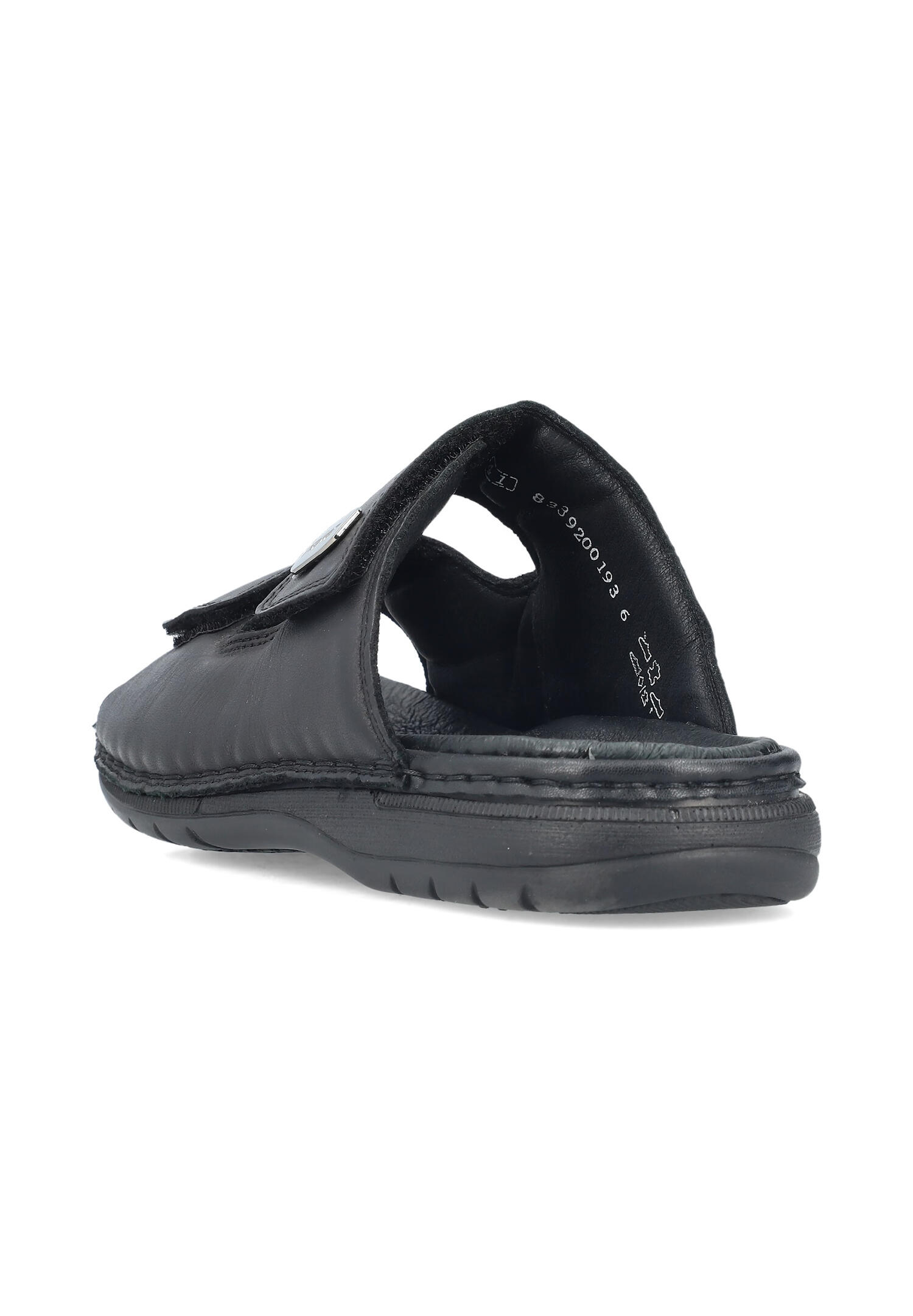 Rieker Herren Pantolette Slipper Hausschuh Pantoffeln weit 25590-00 schwarz 3/5