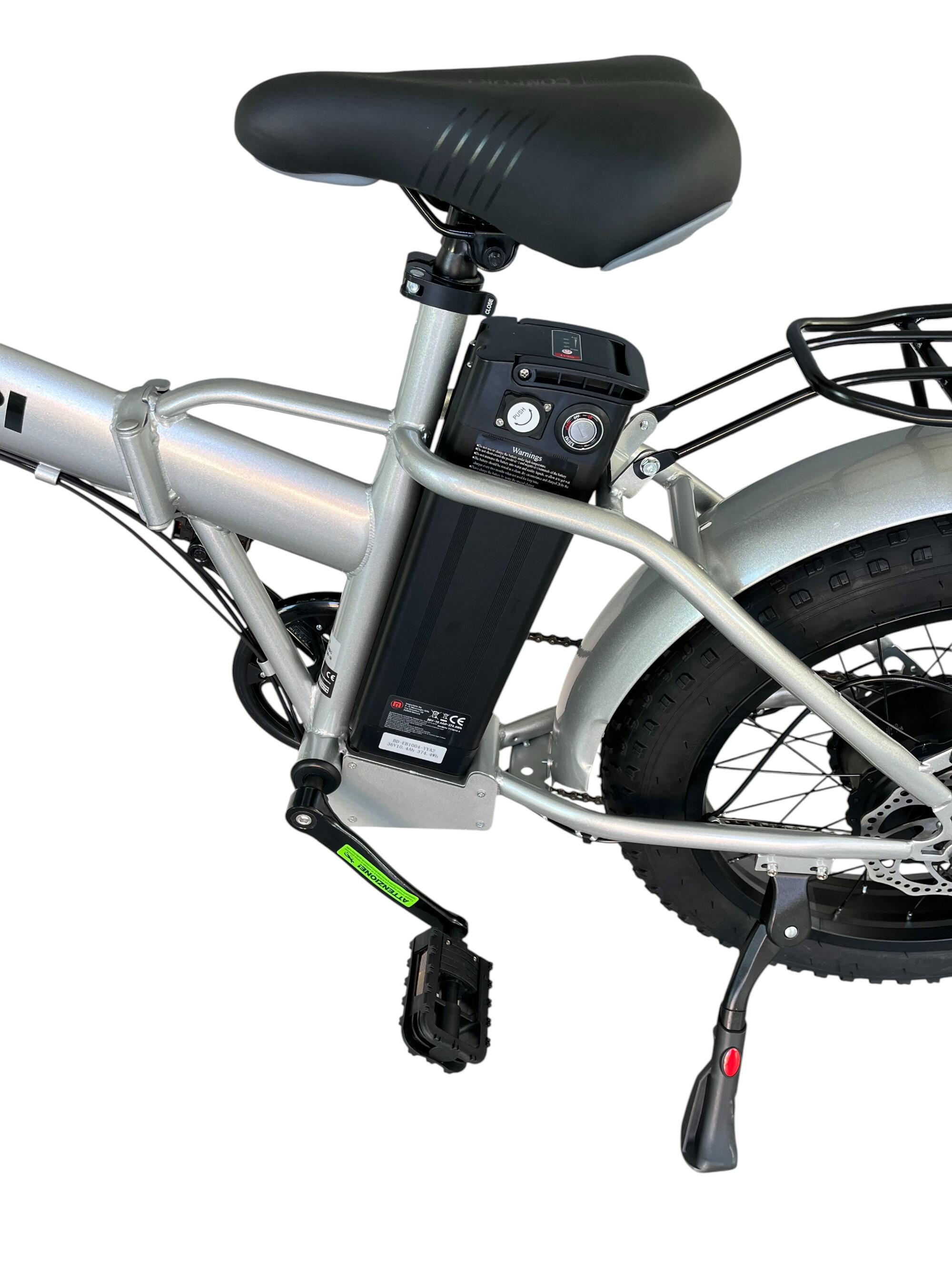 Fat Bike élec. pliable, suspendu, 250W 36V 10Ah, assistance au pédalage 2/7