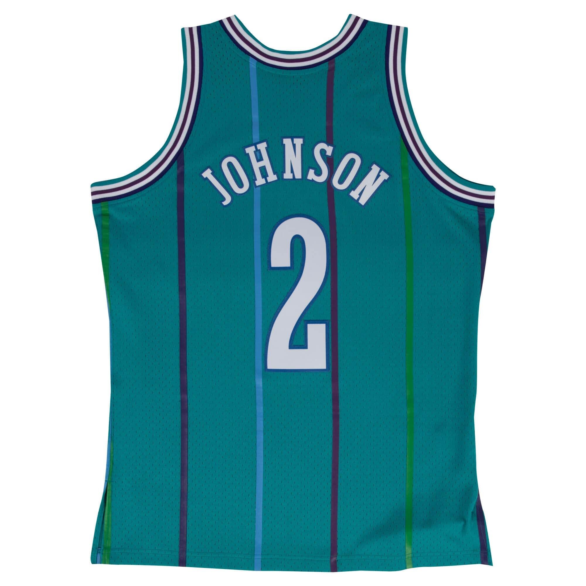 Camisa Charlotte Hornets Swingman Larry Johnson 3/5