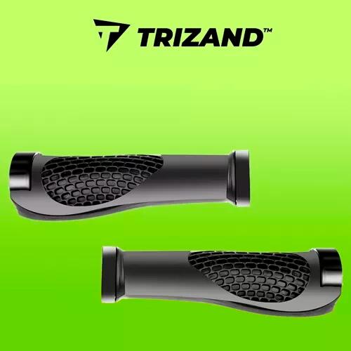 Mansoane bicicleta, forma ergonomica, 13 cm, negru
