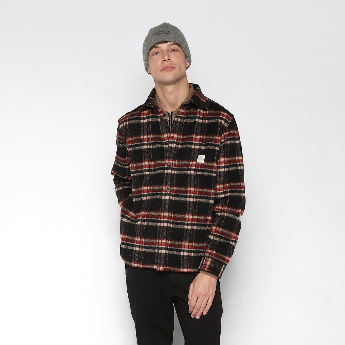 Camicia a quadri nera Clovis Play 2/5