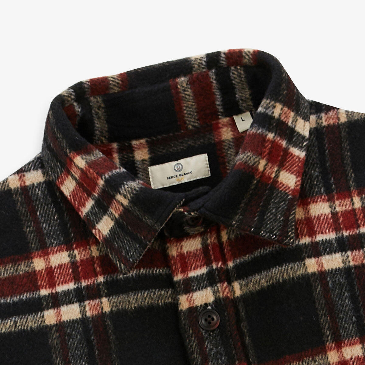 Camicia a quadri nera Clovis Play 4/5