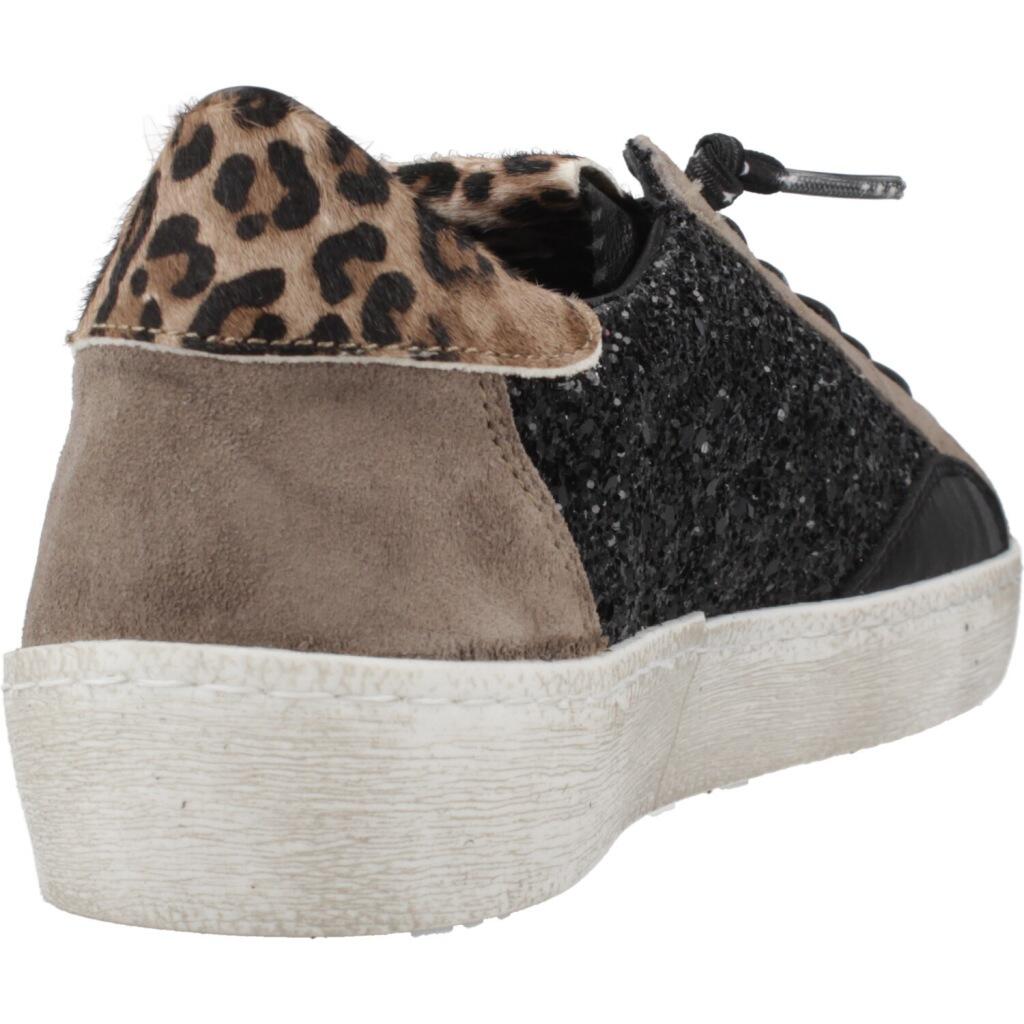 Deportivas Casual Mujer Suela Plana - Modelo C-1342 Negro 3/6