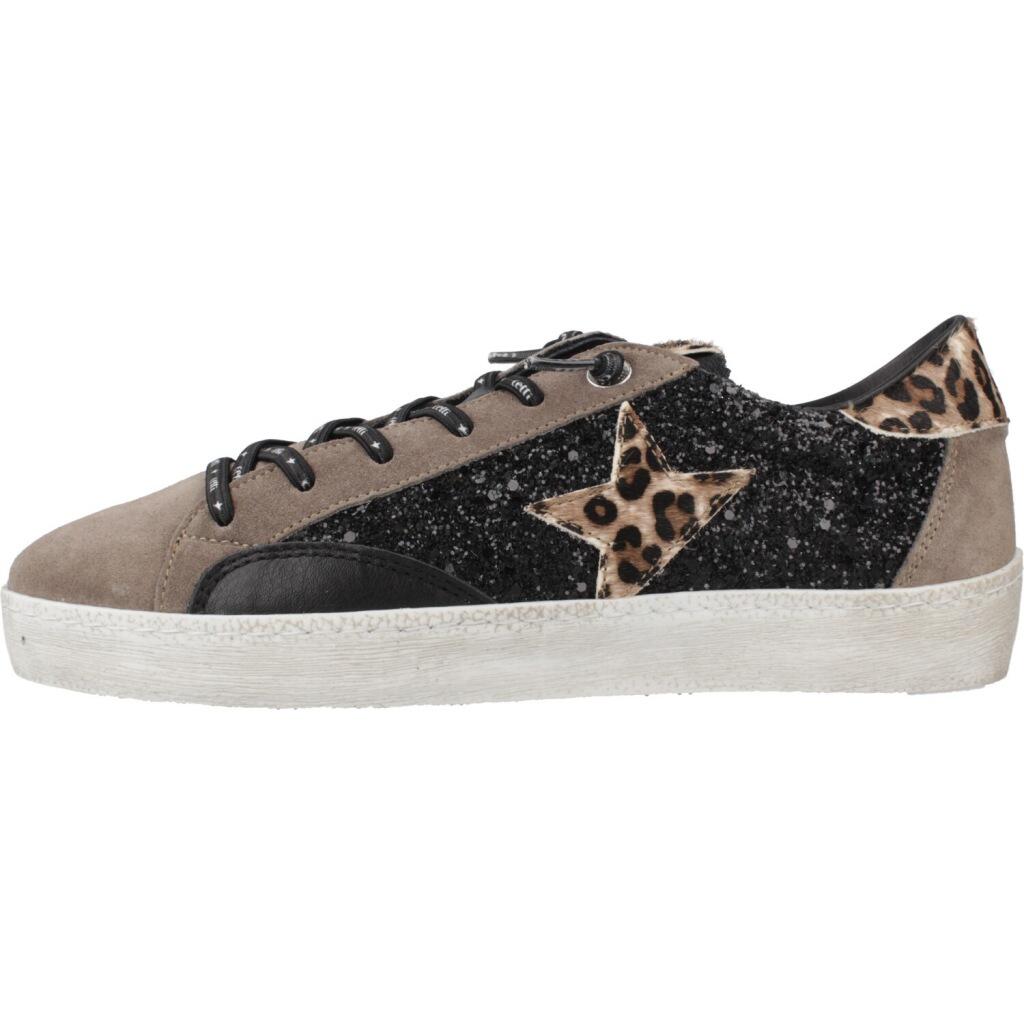 Deportivas Casual Mujer Suela Plana - Modelo C-1342 Negro 2/6