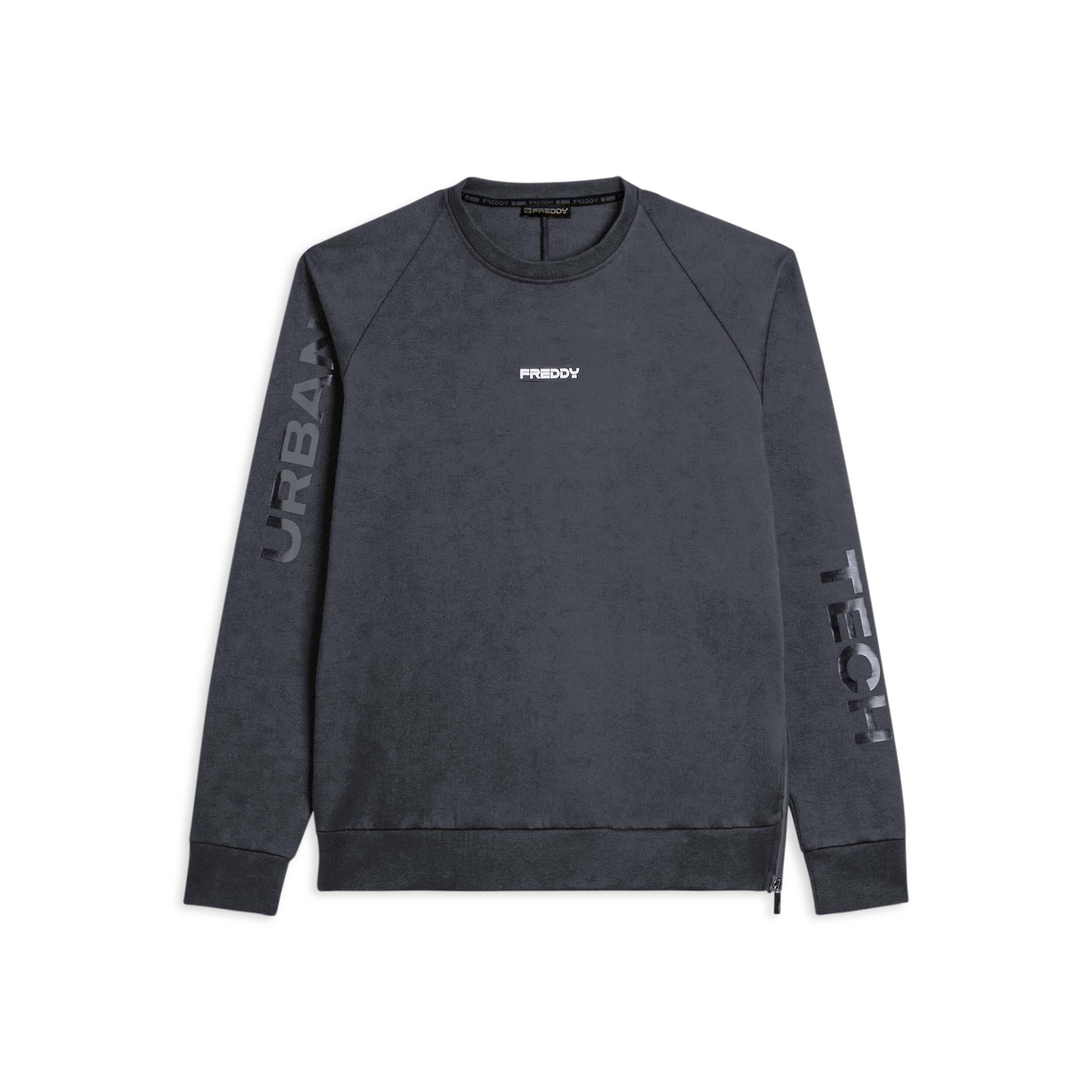 Freddy - Sweat-shirt À Col Rond Avec Fermeture À Glissière Latérale Et Imprimés Sur Les M - Sweat Zippé - Bleu - Decathlon