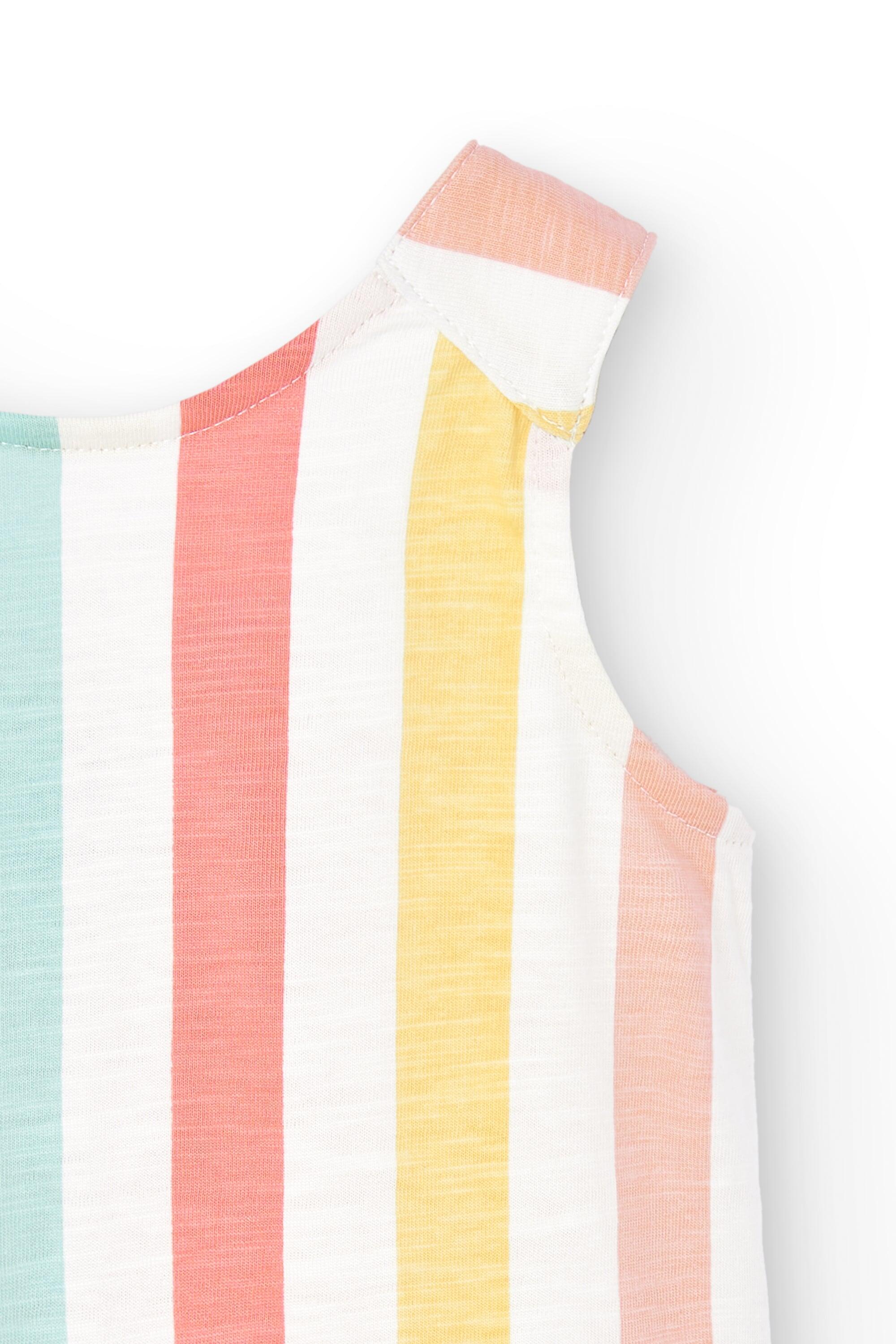 Vestido de bebê listrado 3/4