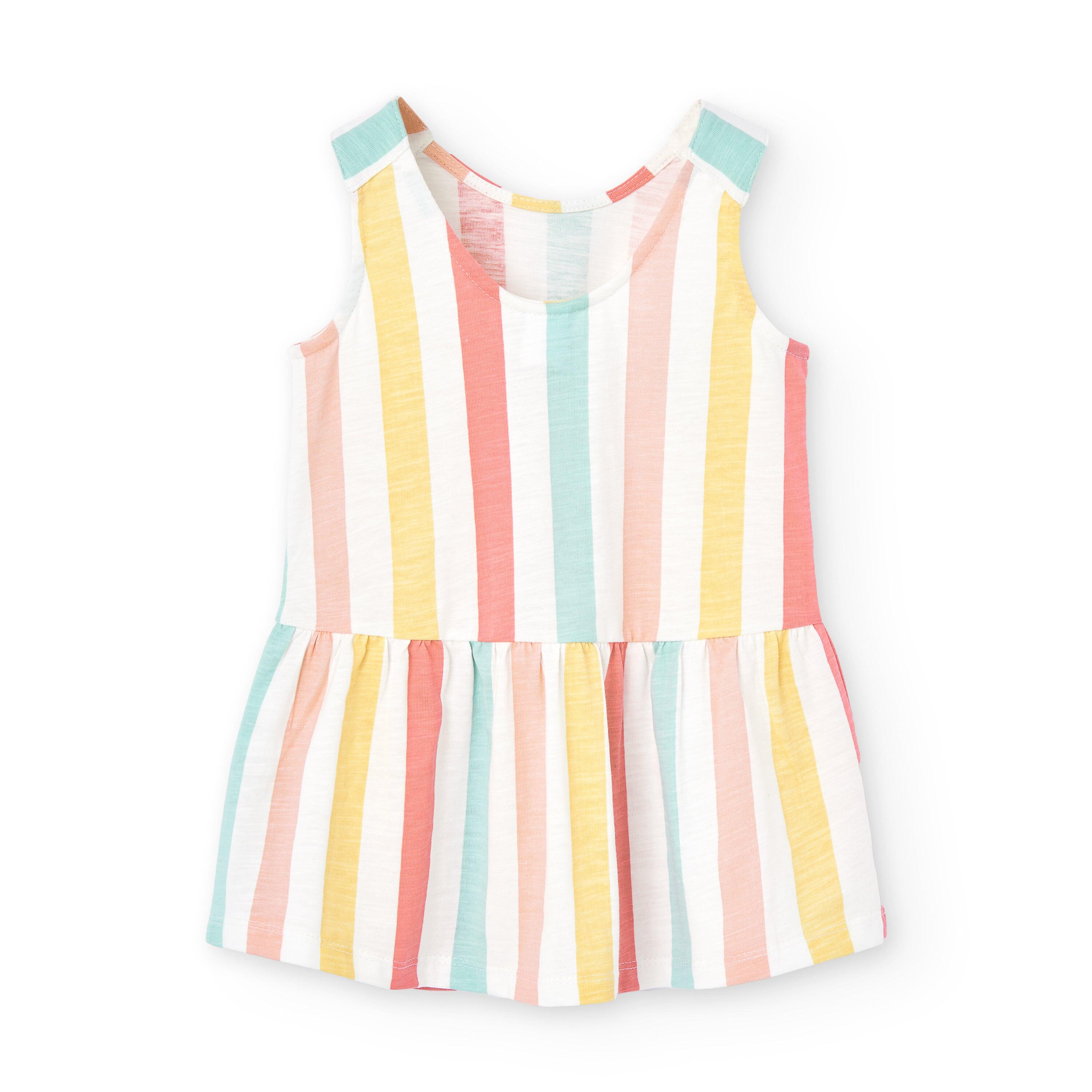 Vestido de bebê listrado 2/4