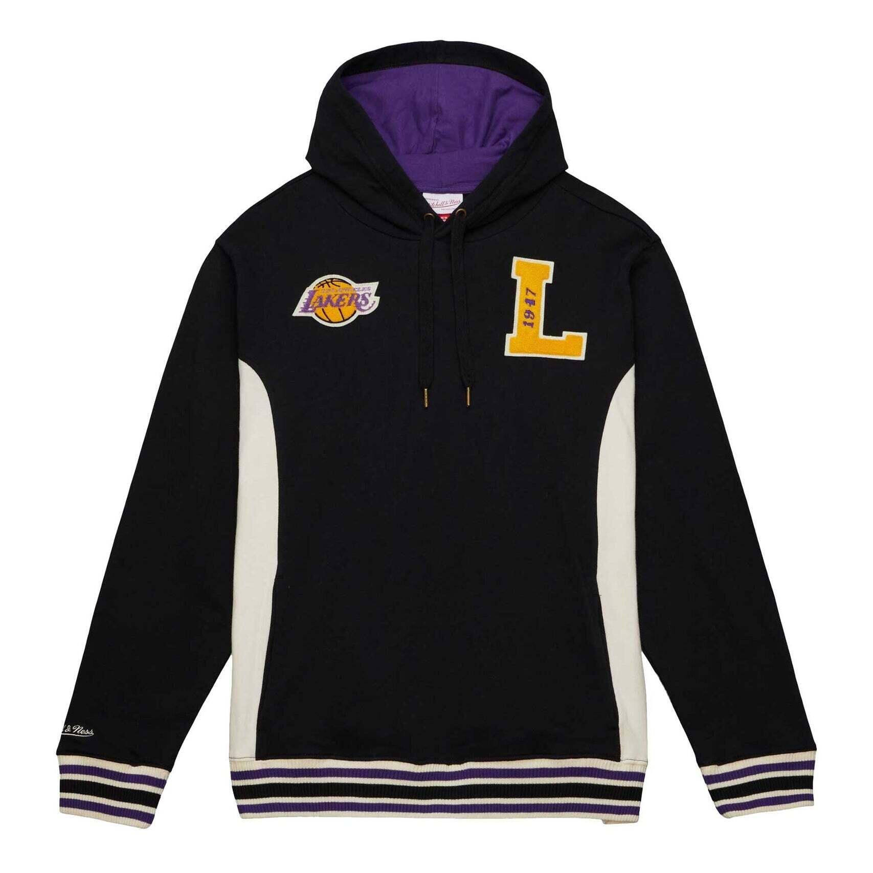 MITCHELL & NESS Felpa con cappuccio Los Angeles Lakers Team Legacy French Terry