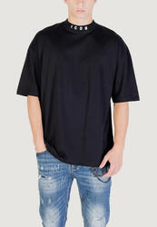t-shirt crop top HOMME noir