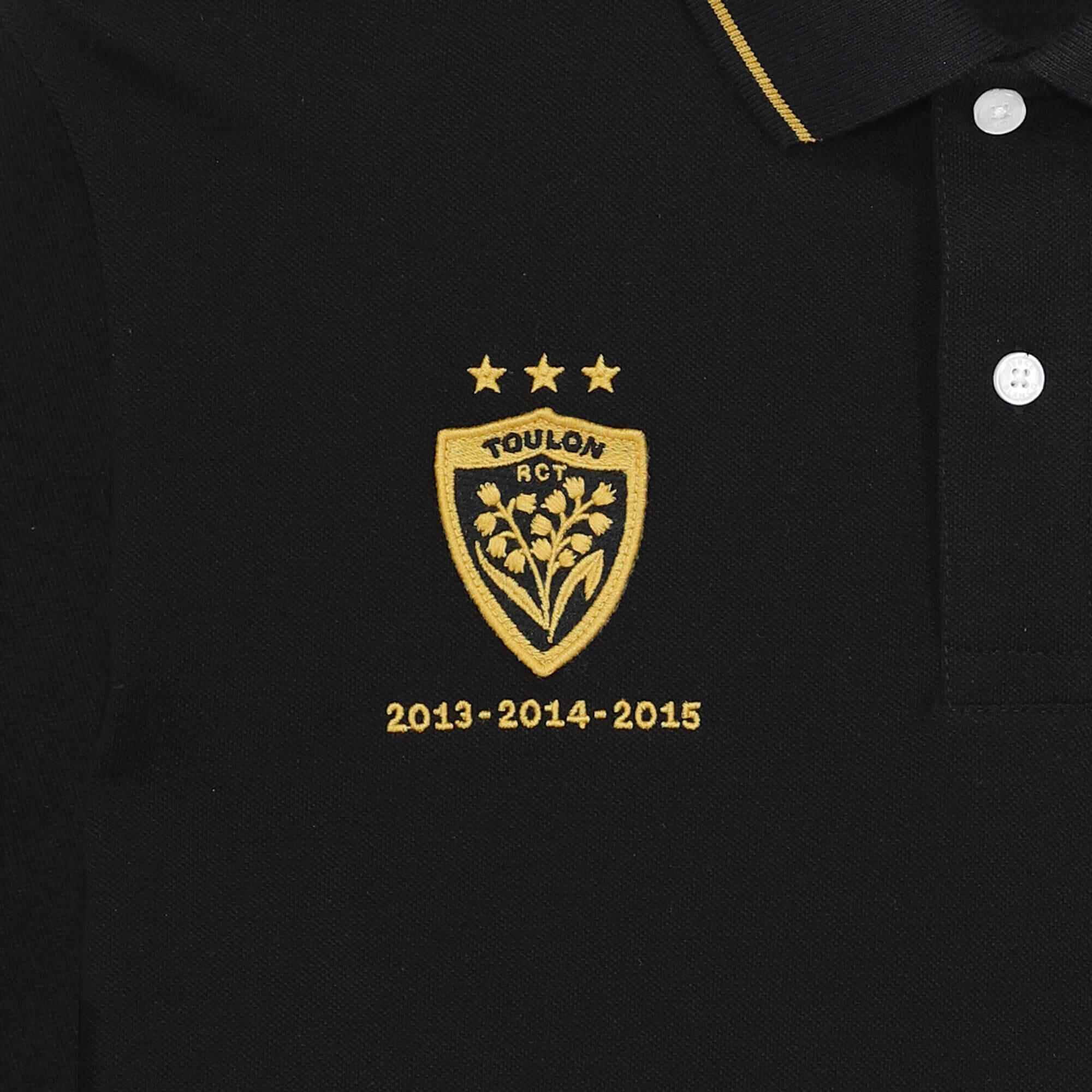 Polo manches courtes RCT Triplé Coupe d'Europe noir 4/4