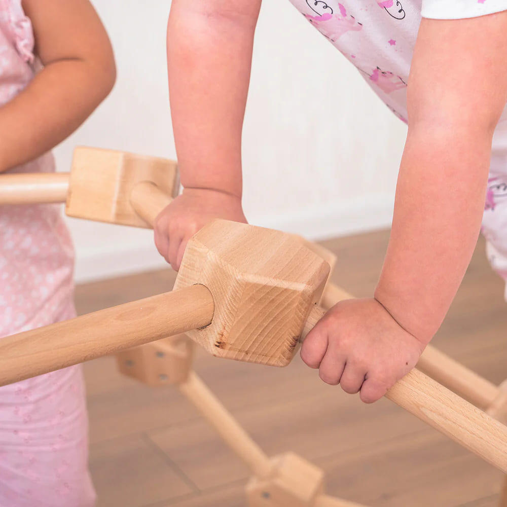 Hölzerne Kletterkuppel XL Kinderklettergerüste für den Innenbereich 3/7