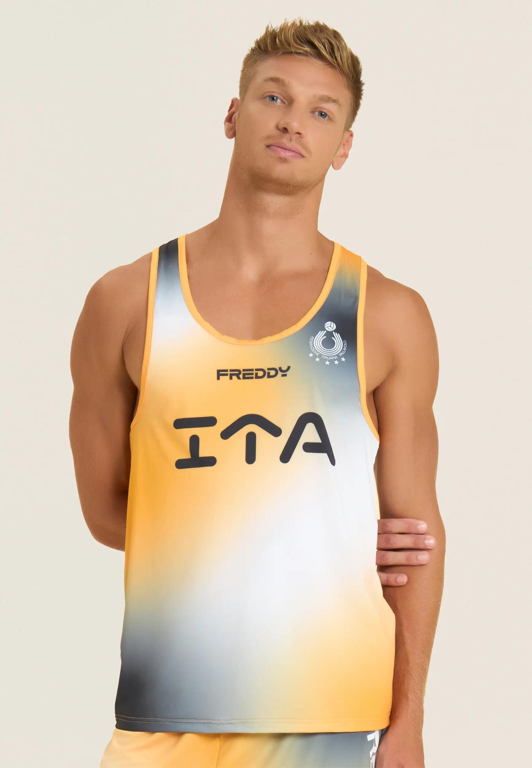 Canotta uomo Beach Volley Italia 2025/26 con protezione UV 2/7