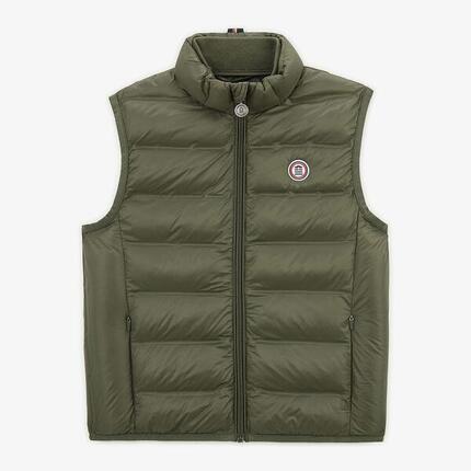Doudoune Piumino garçon sans manches kaki