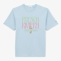 T-shirt manches courtes Toumani bleu ciel