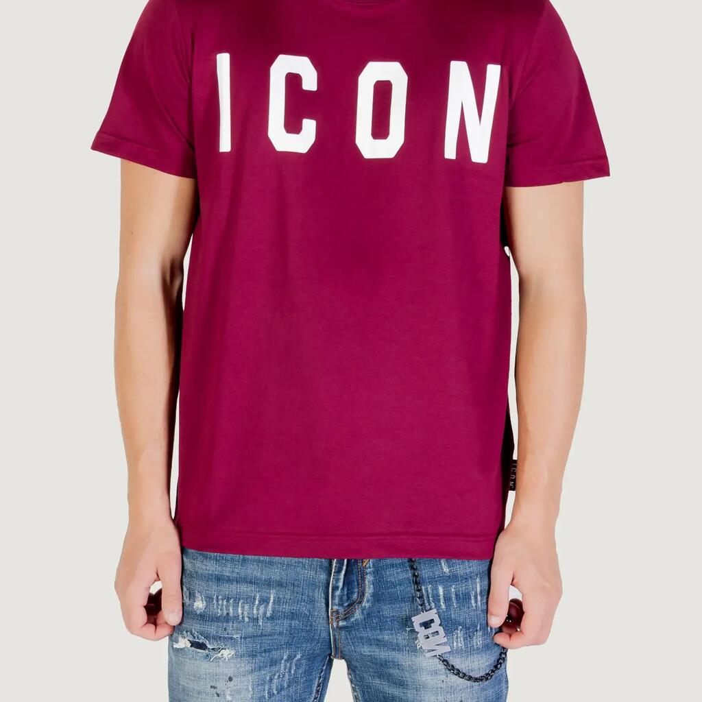 MEN'S crop top t-shirt  BORDEAUX