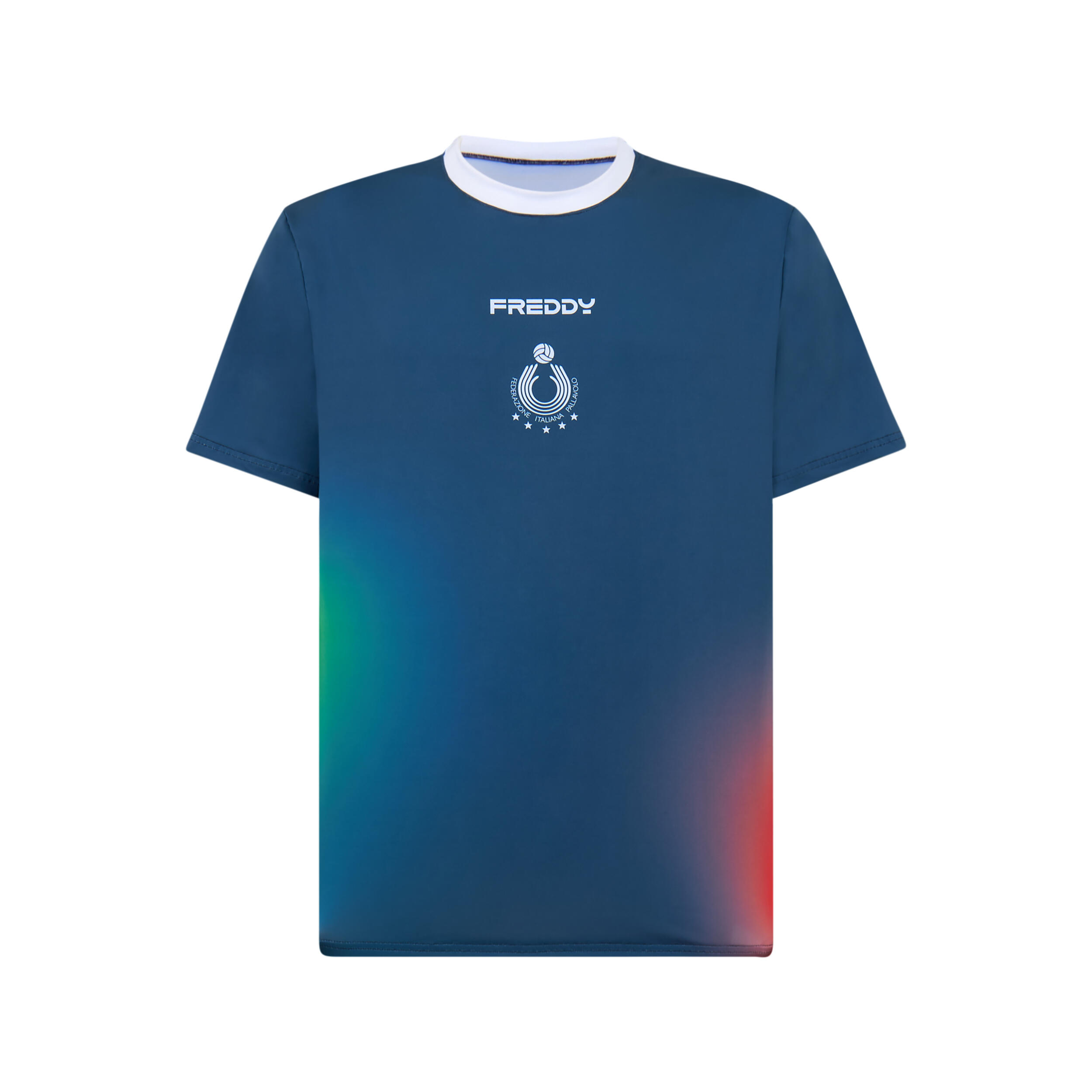 Freddy - T-shirt Pour Hommes De L’équipe Nationale Italienne De Volley-ball De Plage Pour - T-shirt Manches Courtes - Blanc|bleu - Decathlon