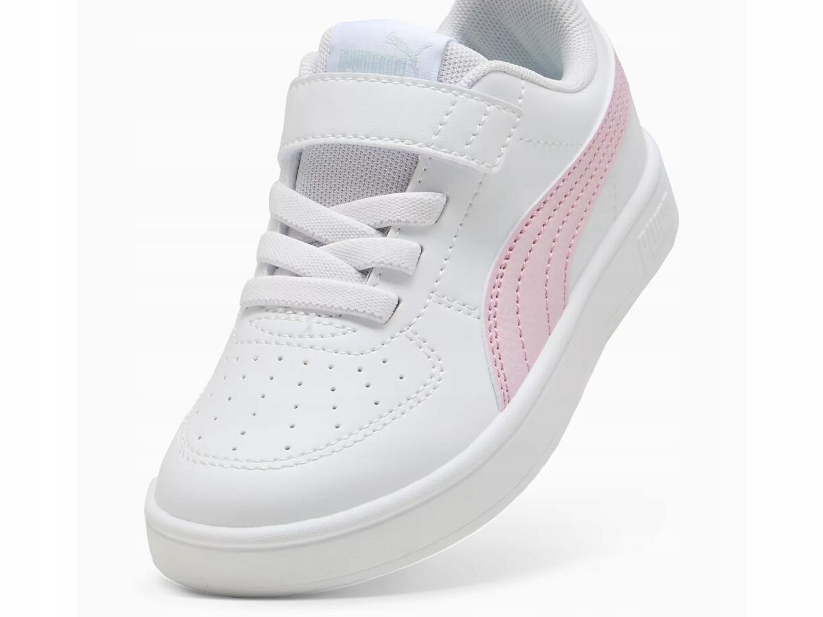 BUTY dziecięce PUMA RICKIE na rzep pełne białe sportowe 3/7