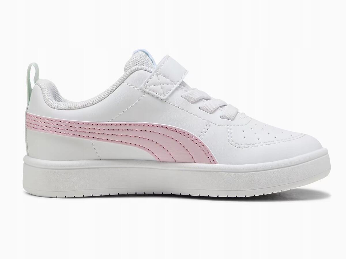 BUTY dziecięce PUMA RICKIE na rzep pełne białe sportowe 4/7