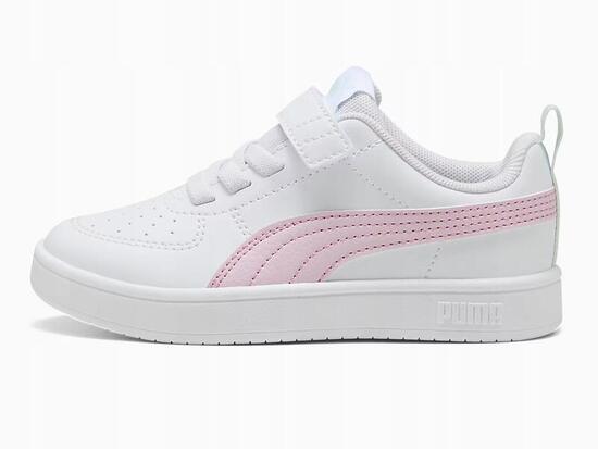 BUTY dziecięce PUMA RICKIE na rzep pełne białe sportowe
