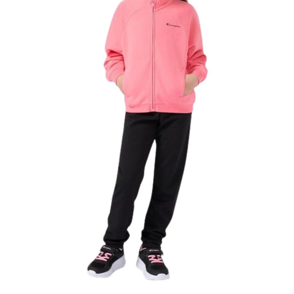 Champion - Survêtement Complet Champion Modèle 405240-ps209 Pour Filles - Sweat-shirt - Noir|rose - 15-16 Ans - Decathlon