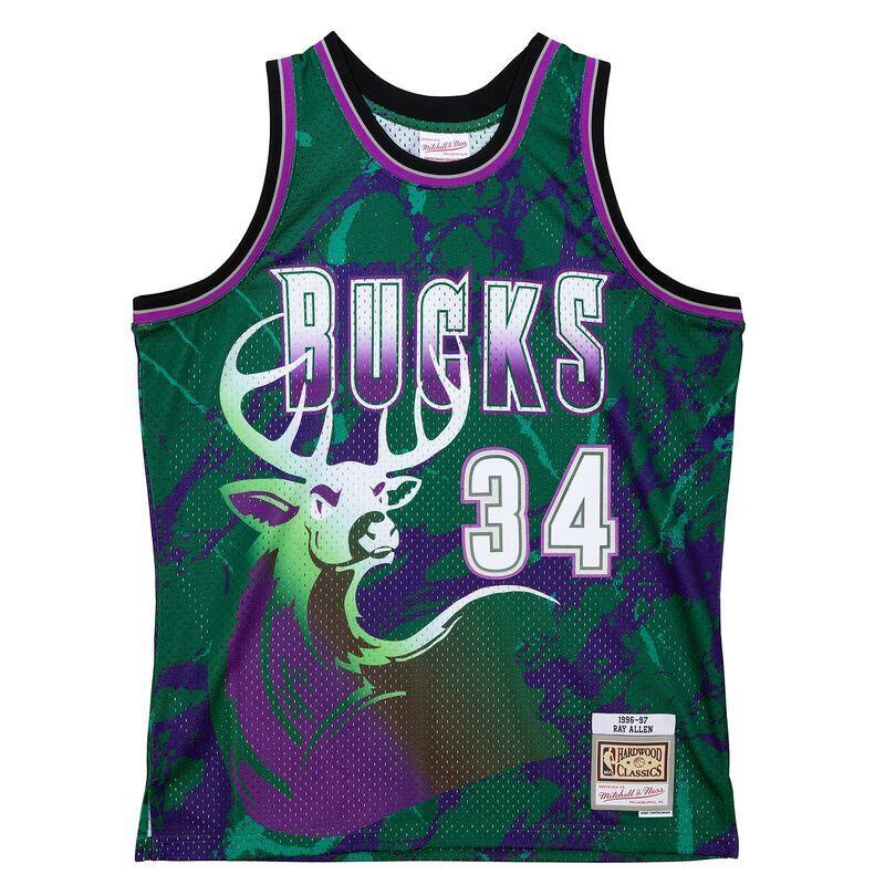 MITCHELL & NESS Milwaukee Bucks Jersey Ray Allen Team Swingman 1996/97