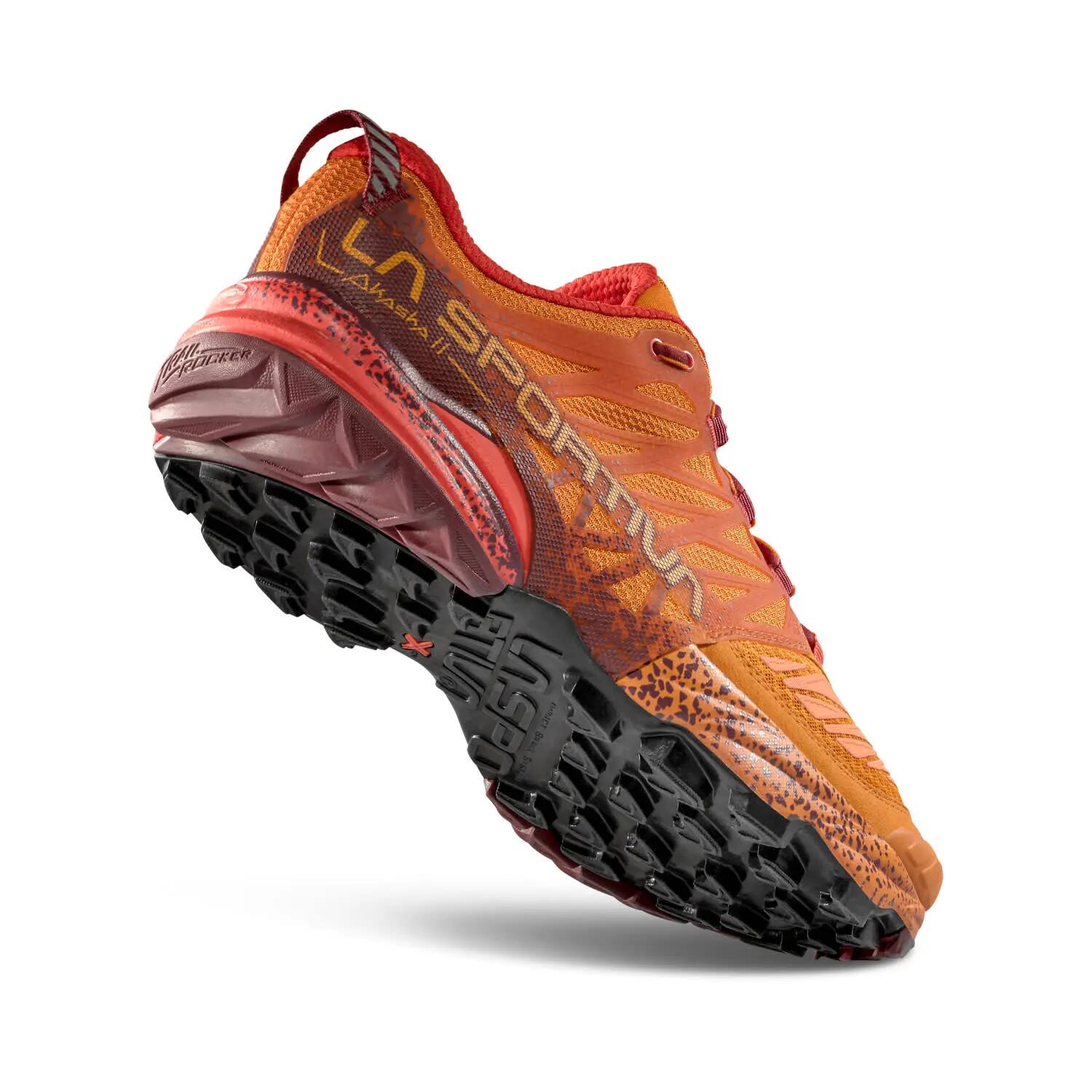 Calcado De Trailrunning Homem - LA SPORTIVA Akasha II - Hawaiian Sun/Redwood 4/6
