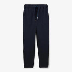 Pantalon 550 en coton coupe large élastique bleu marine