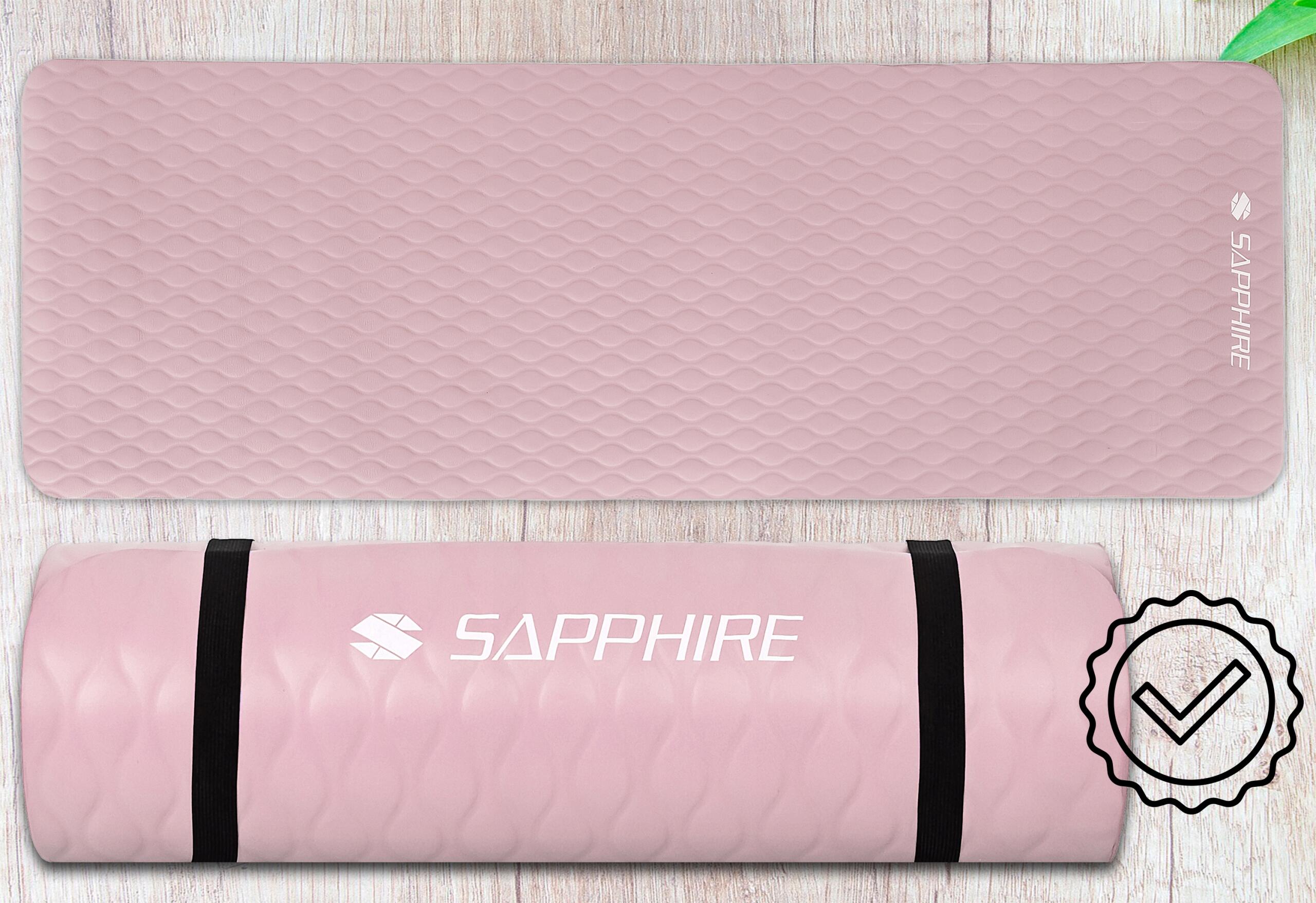 Mata do ćwiczeń treningowa Sapphire SG-1130 15 mm z pokrowcem 3/7