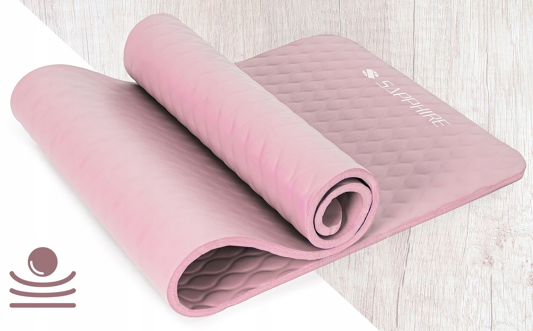 Mata do ćwiczeń treningowa Sapphire SG-1130 15 mm z pokrowcem
