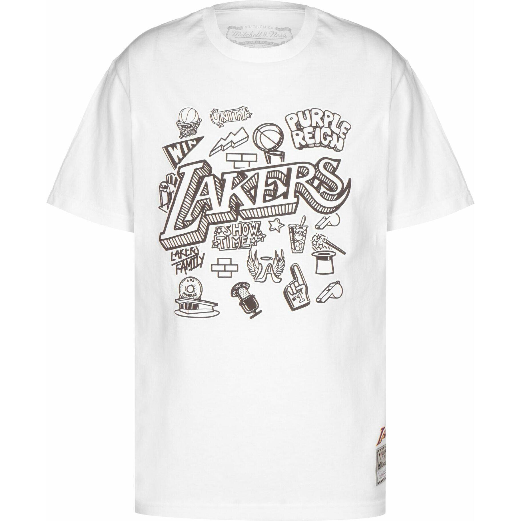 MITCHELL & NESS Maglietta Los Angeles Lakers Doodle