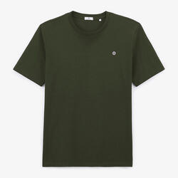 T-shirt manches courtes en coton vert anglais garçon Théo