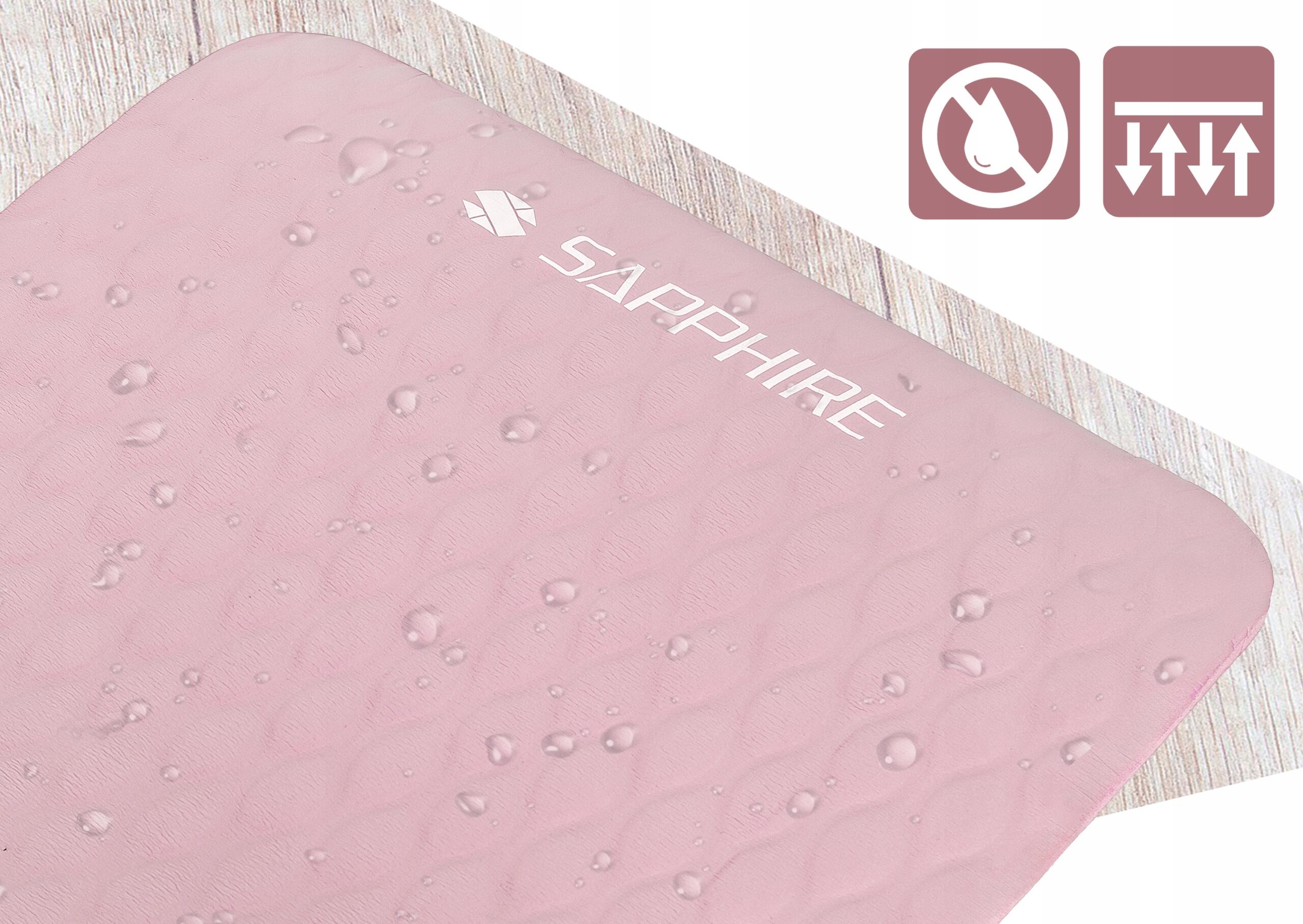 Mata do ćwiczeń treningowa Sapphire SG-1130 15 mm z pokrowcem 4/7