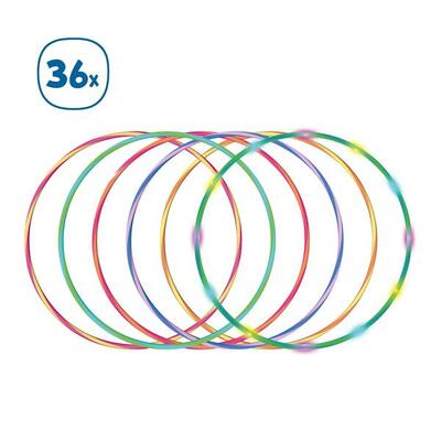 36 LED Hoop Reifen im Set, zweifarbige Hoops mit Leuchteffekt in 4 Größen