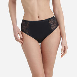 Culotte menstruelle haute, coton bio et dentelle florale Protect