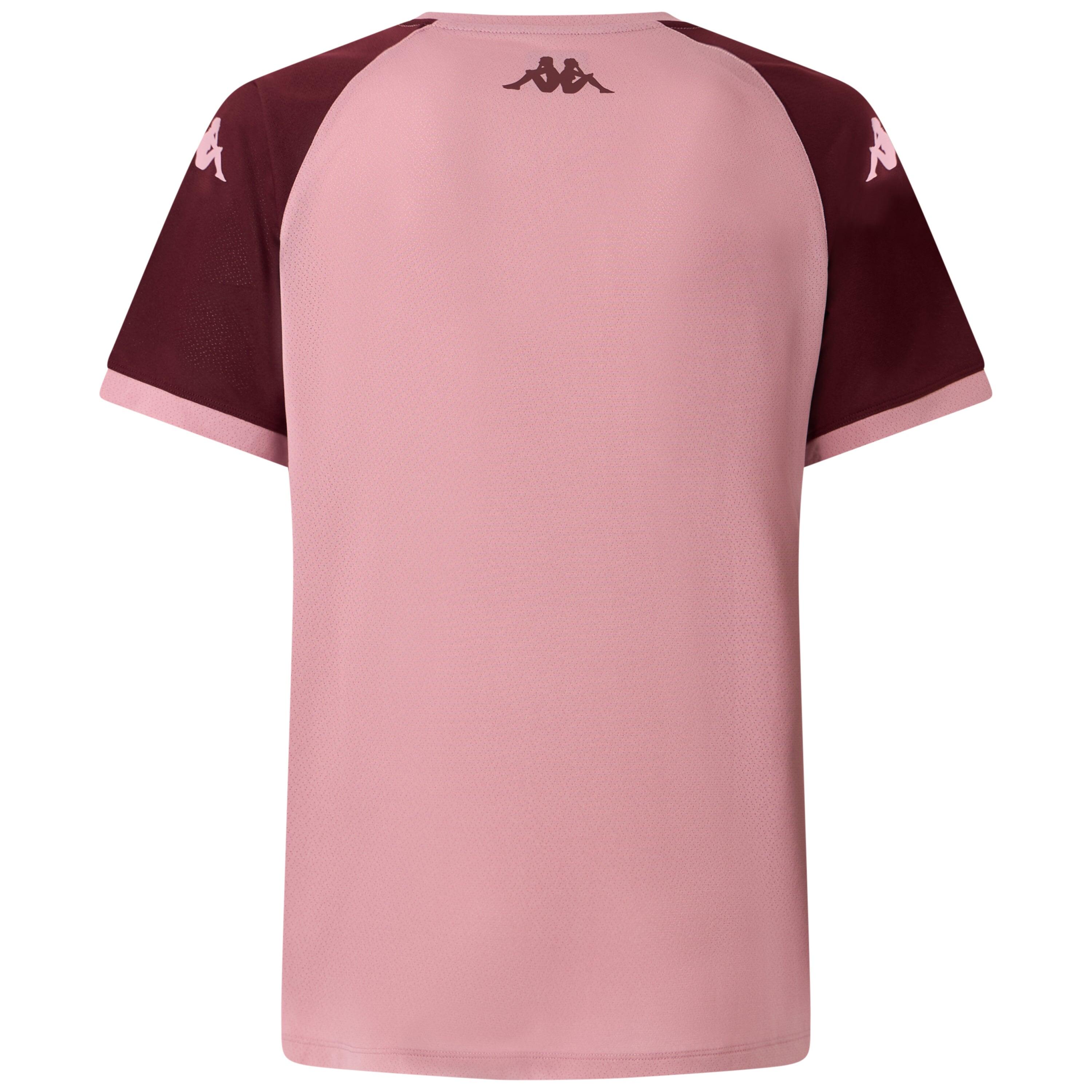 T-shirt d'entrainement Enfant Union Bordeaux Bègles Kappa Mokiba Rose 2025/26 4/4