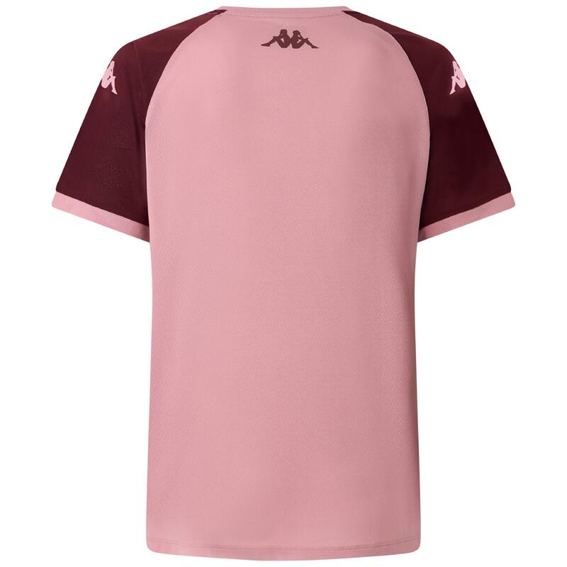 Tricou de Antrenament Copil Union Bordeaux Bègles Kappa Mokiba Roz 2025/26
