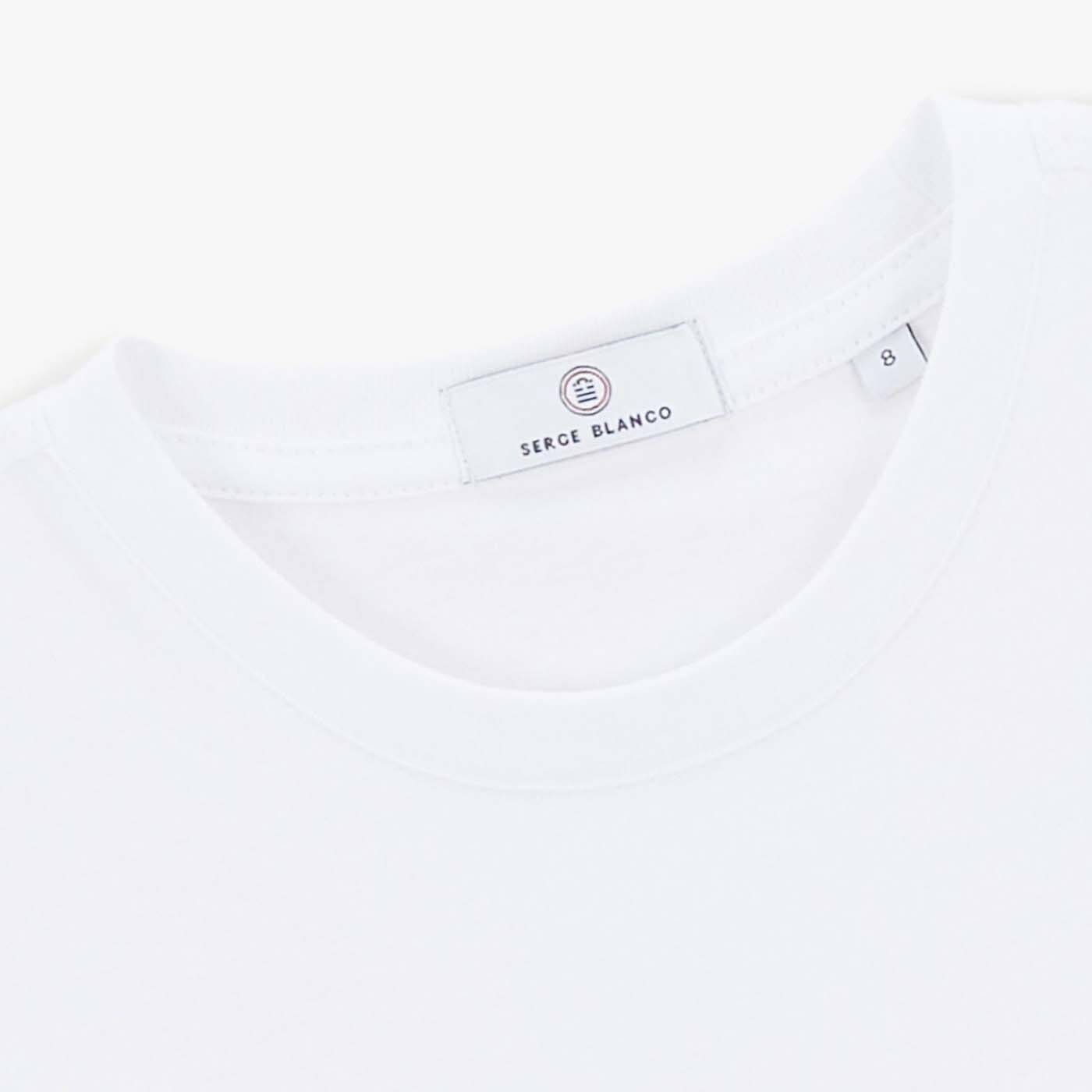 T-shirt garçon Theo manches courte blanc 3/3