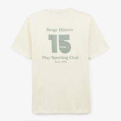 T-shirt manches courtes en coton Sporting Club blanc ivoire Play