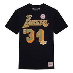 T-shirt Los Angeles Lakers NBA Script N&N Lakers Shaquille O'neal