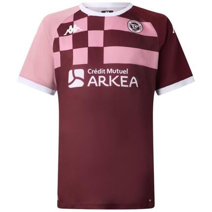 Maillot d'entrainement UBB Kappa Mokibapre Pro Bordeaux et rose