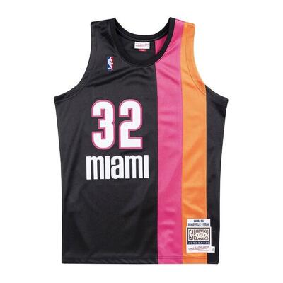 Jersey miami heat nba authentic alternate 05 shaquille o'neal