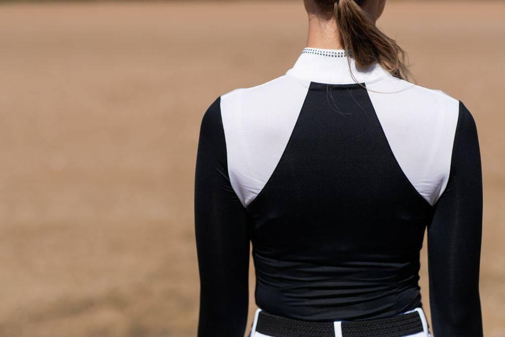 Dames wedstrijdpolo met lange mouwen Equestrian Stockholm 5/5