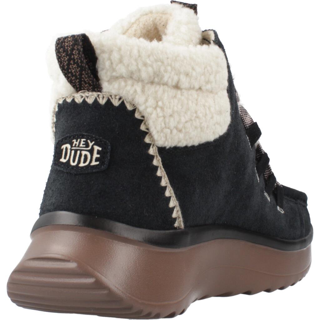 Hey Dude Model Wendy Peak Apres Suede Cozstit Kleur Zwart 3/5