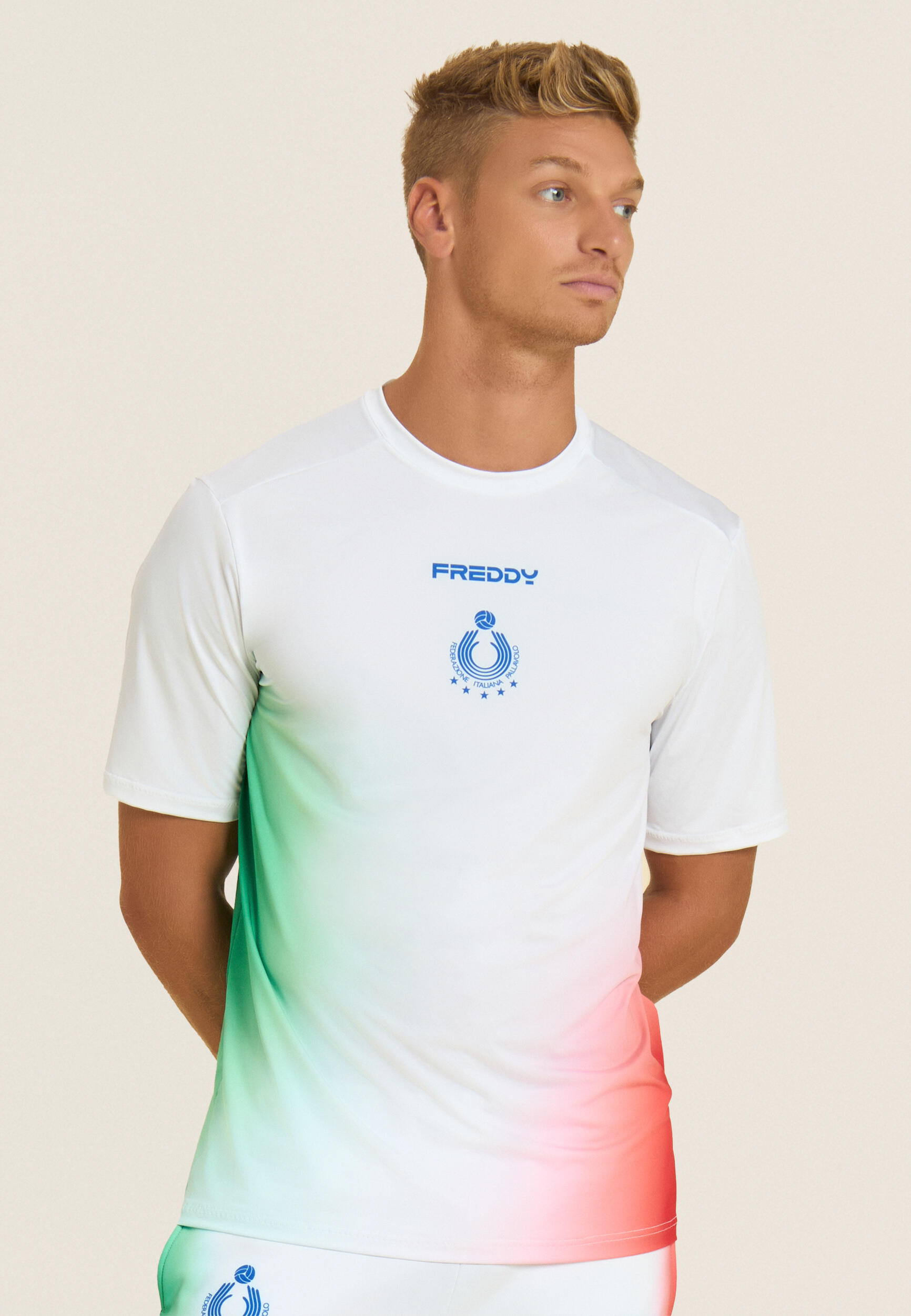 T-shirt uomo Beach Volley Nazionale Italia 2025/26 FREDDY Decathlon