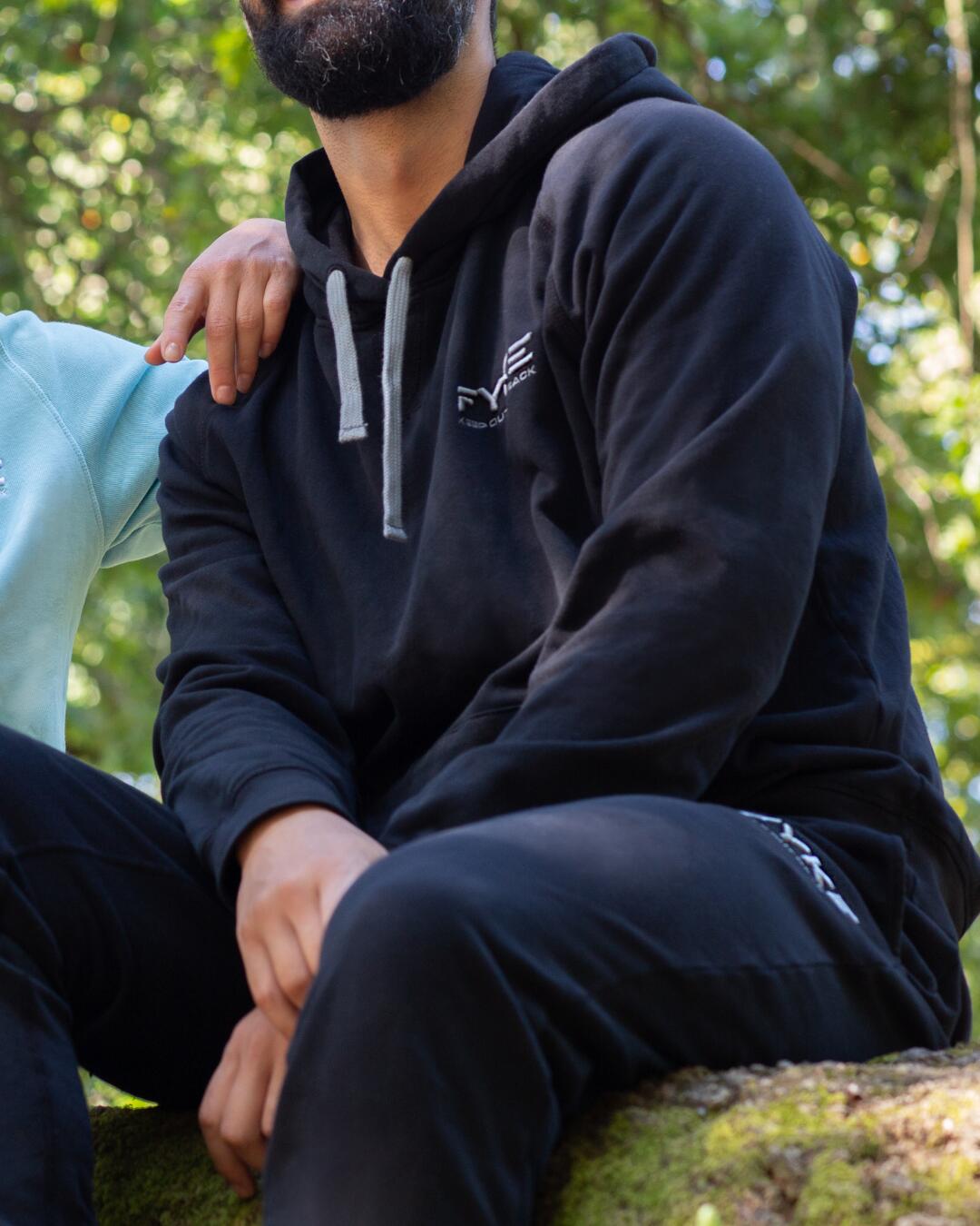 Heren hoodie met capuchon 3/4