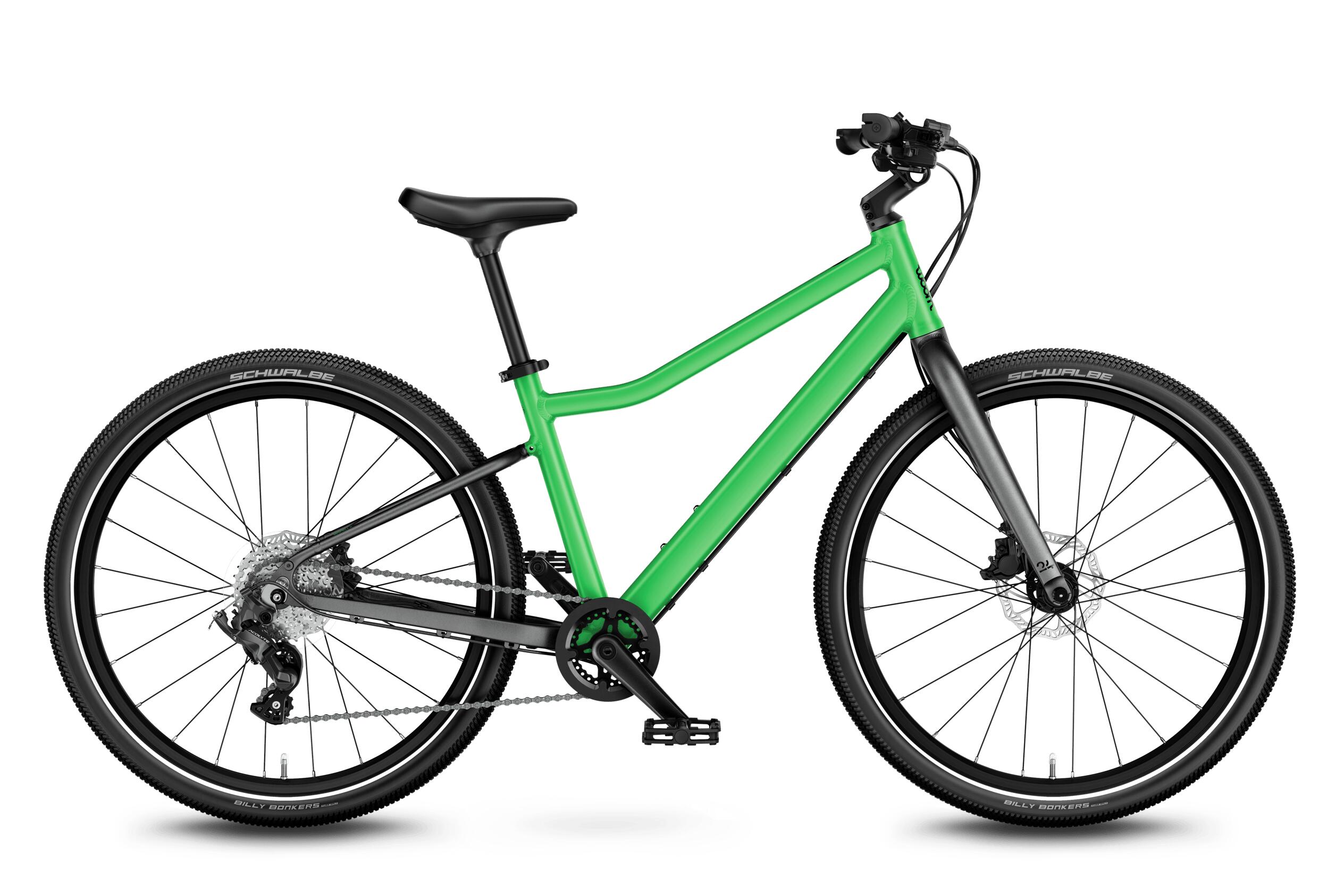 Bicicleta copii Woom 5 Explore cu roti 24" verde Jungle Green 6/7