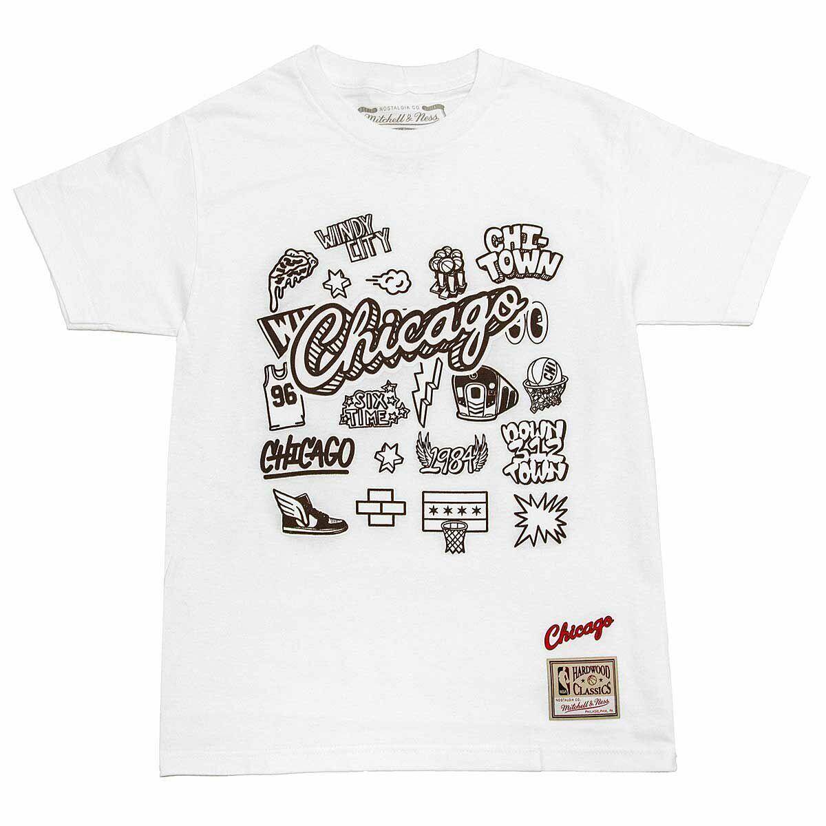 MITCHELL & NESS Maglietta Chicago Bulls Doodle